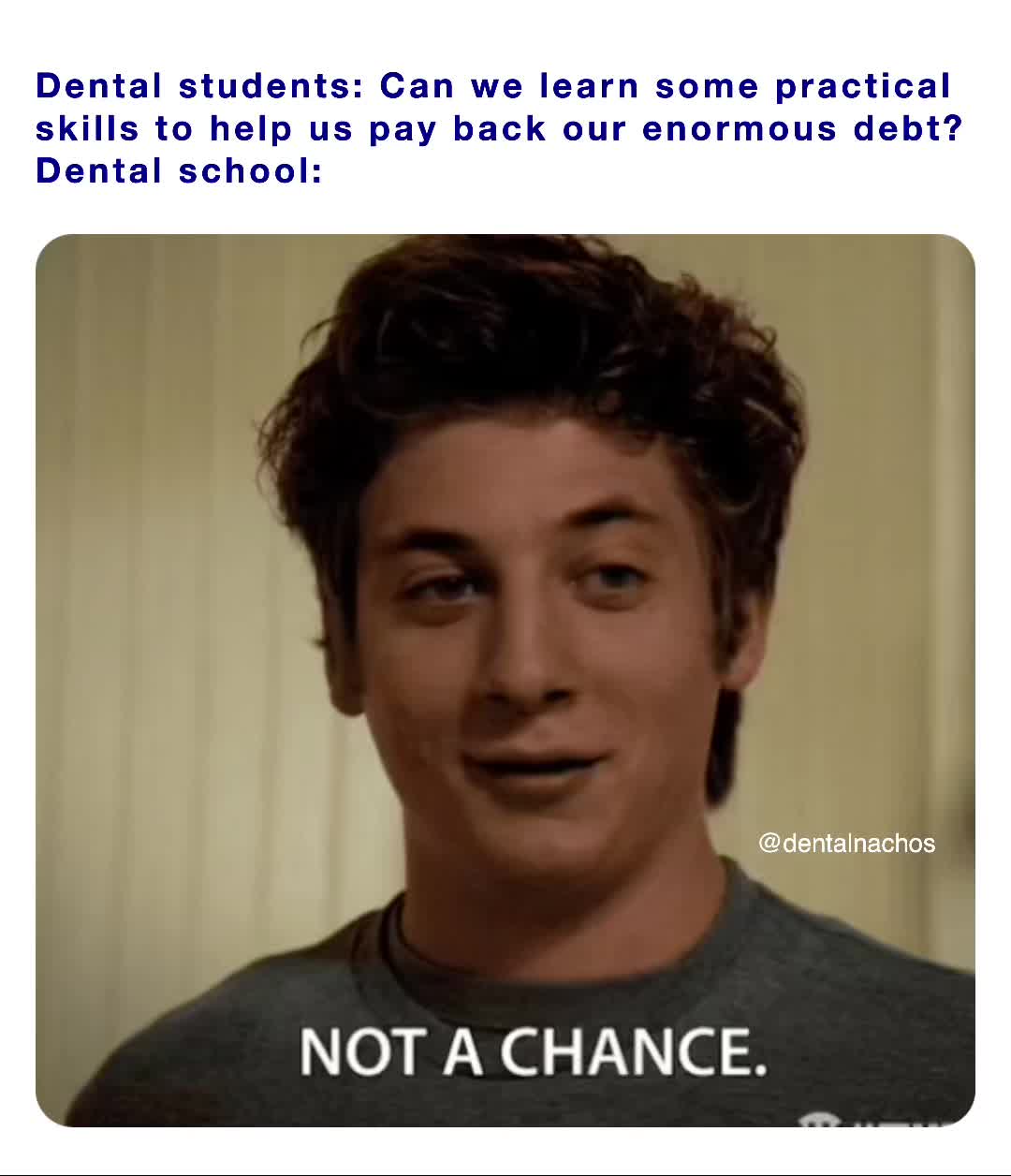 Dental students Can we learn some practical skills to help us pay back