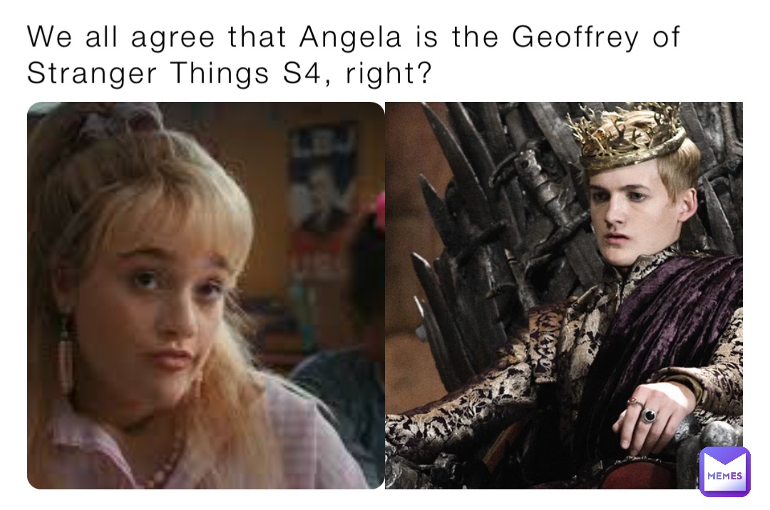 We all agree that Angela is the Geoffrey of Stranger Things S4, right?