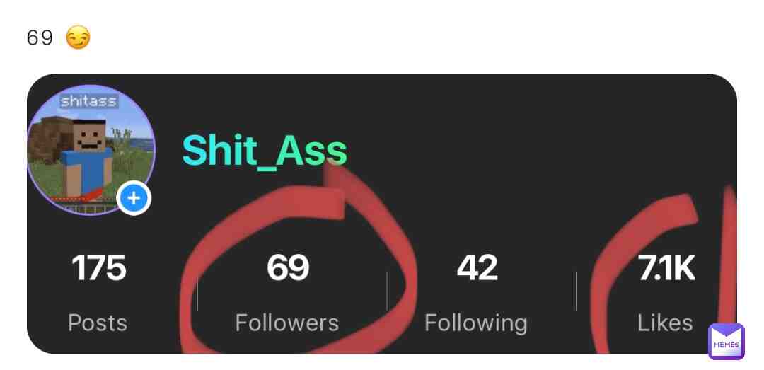 Well boys we did it. 69 les go!!!! Almost there to 100. Thanks. Also 7K like?! Yessir! #shitpost #yomama #quietkid #thanks #foryou #mrbeast #viral #memes #jesus