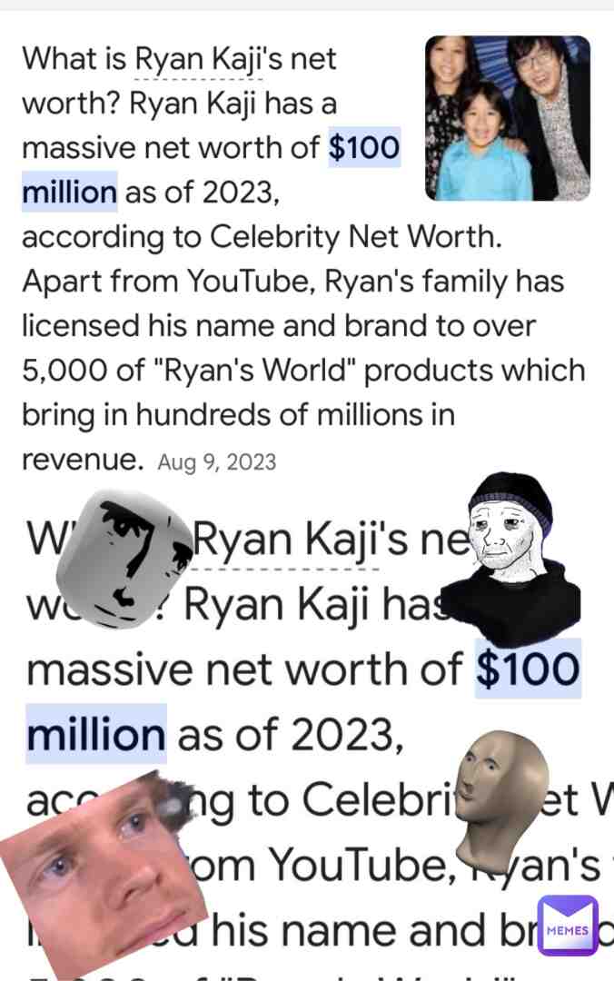 This kid is 12 years old, and has a net worth of 100 million dollars… #shitpost #viral #memes #fyp #stupid #funny