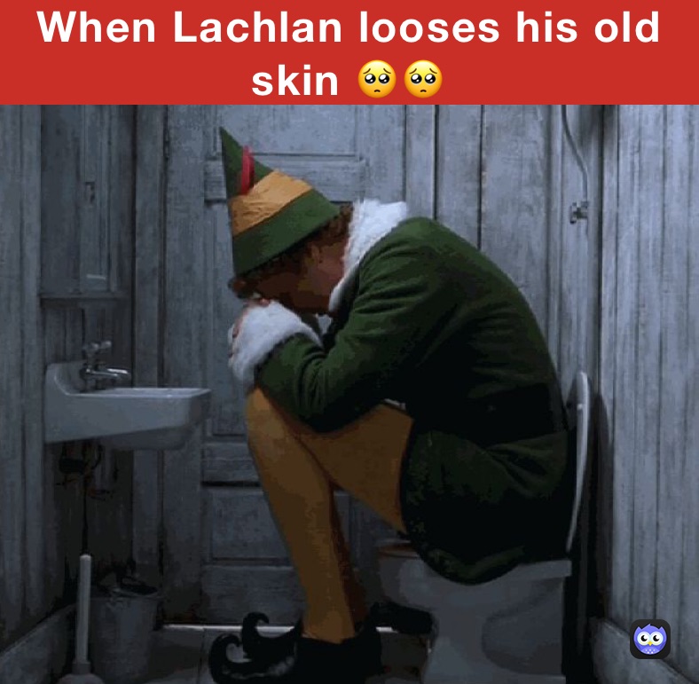 When Lachlan looses his old skin 🥺🥺