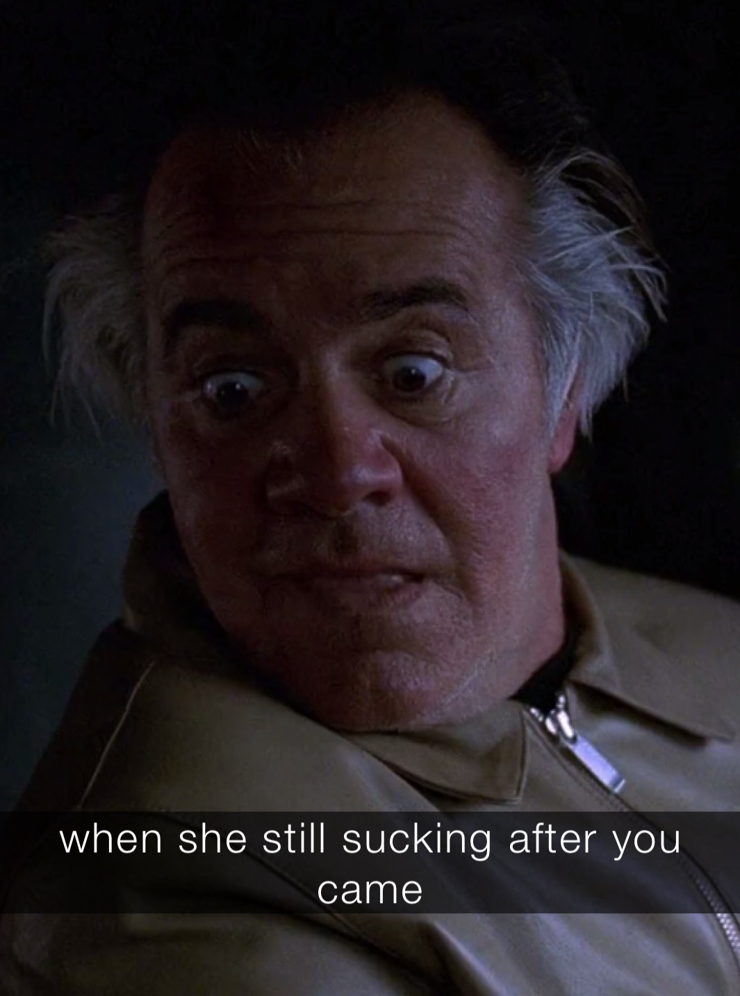 when she still sucking after you came