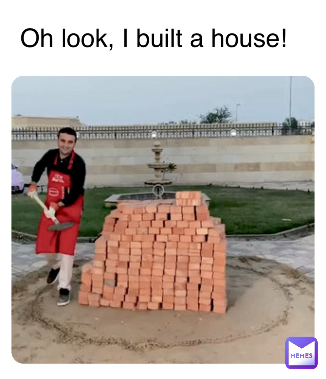 Double tap to edit Oh look, I built a house!