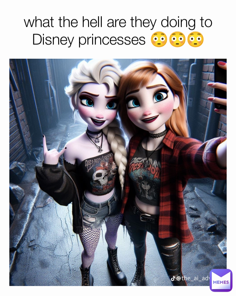 what the hell are they doing to Disney princesses 😳😳😳