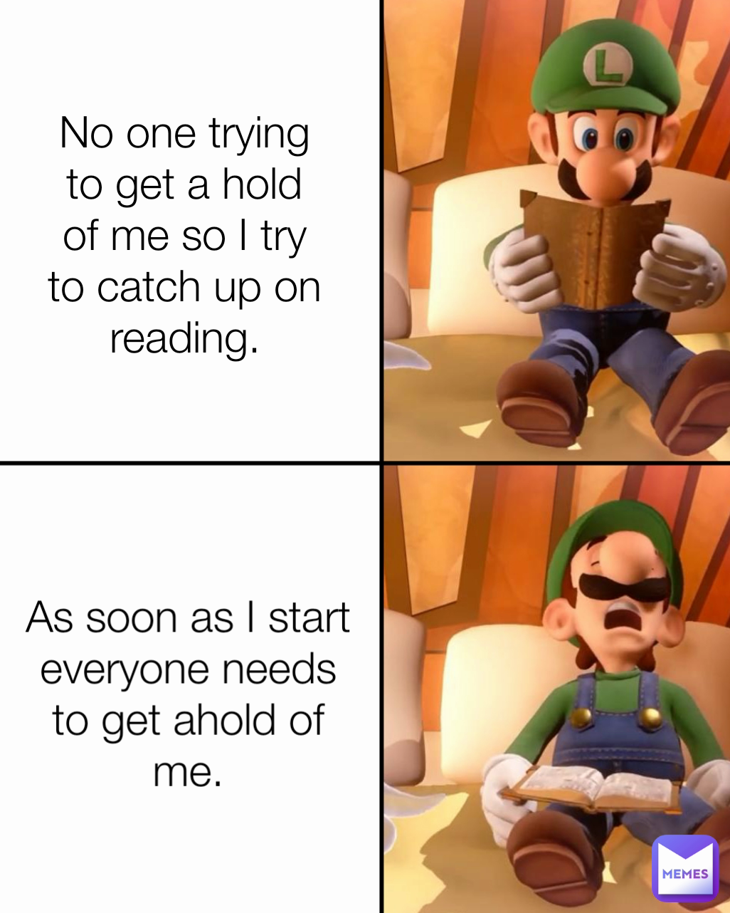 Type Text As Soon As I Start Everyone Needs To Get Ahold Of Me No One Trying To Get A Hold Of Me So I Try To Catch Up On Reading