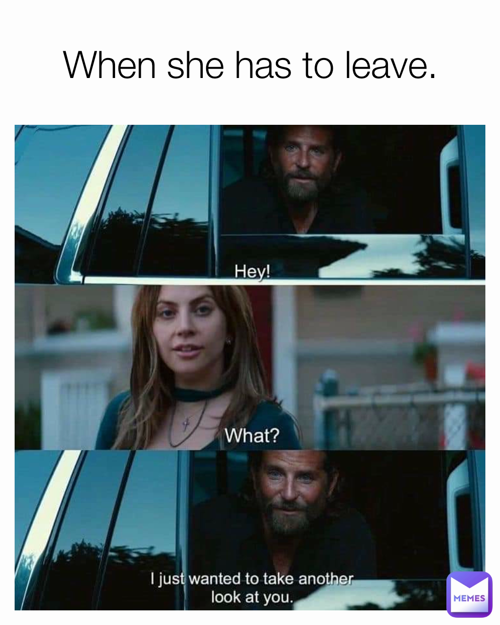 When she has to leave.