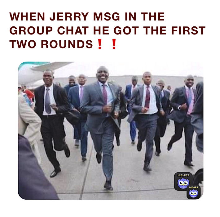 WHEN JERRY MSG IN THE GROUP CHAT HE GOT THE FIRST TWO ROUNDS❗️❗️
