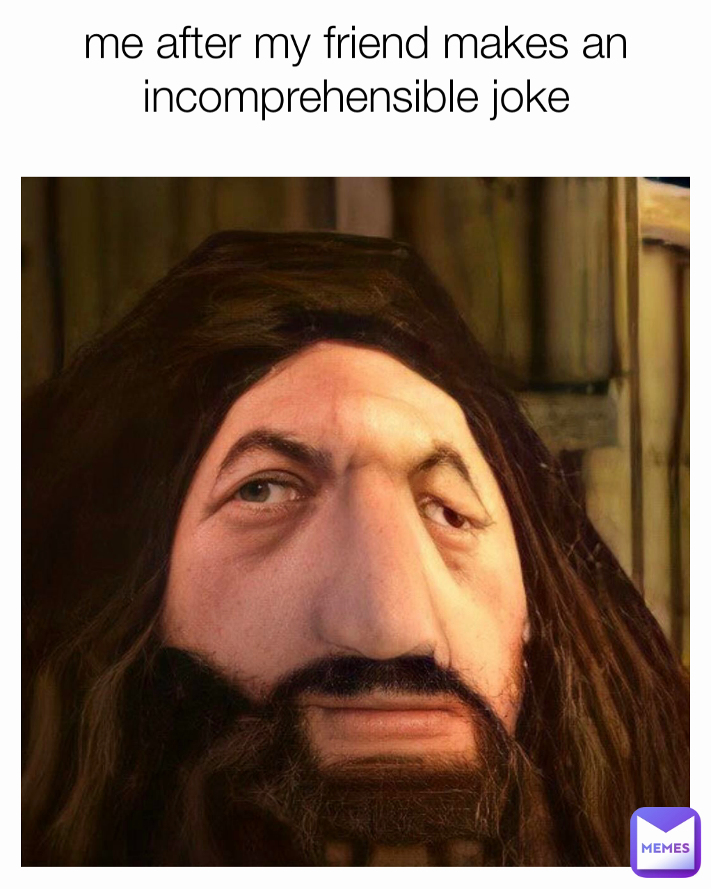 me after my friend makes an incomprehensible joke
