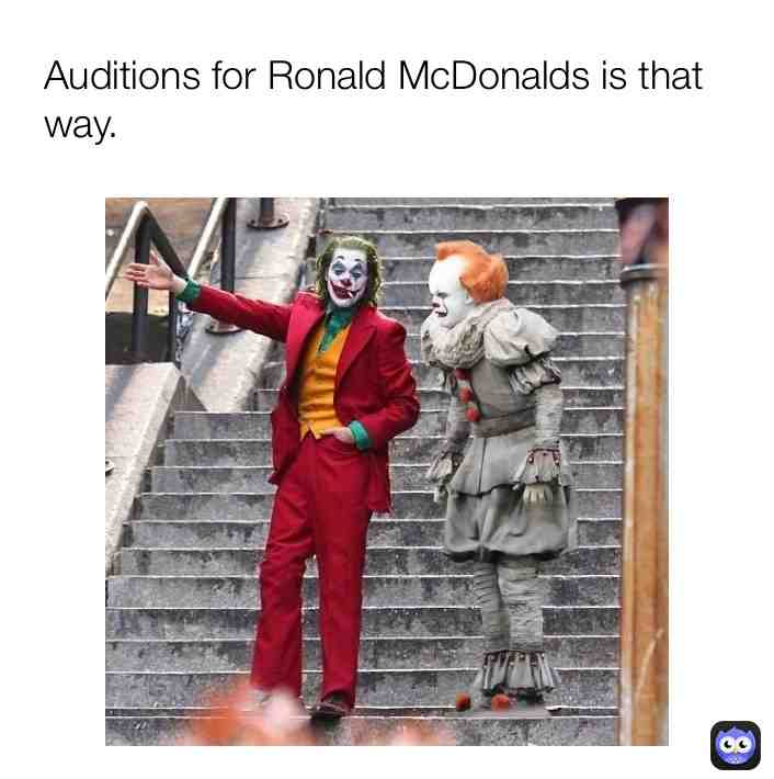 #killerclowns #humour #horrormemes #pennywisetheclown #jokermemes #joker #it #mcdonaldsmemes