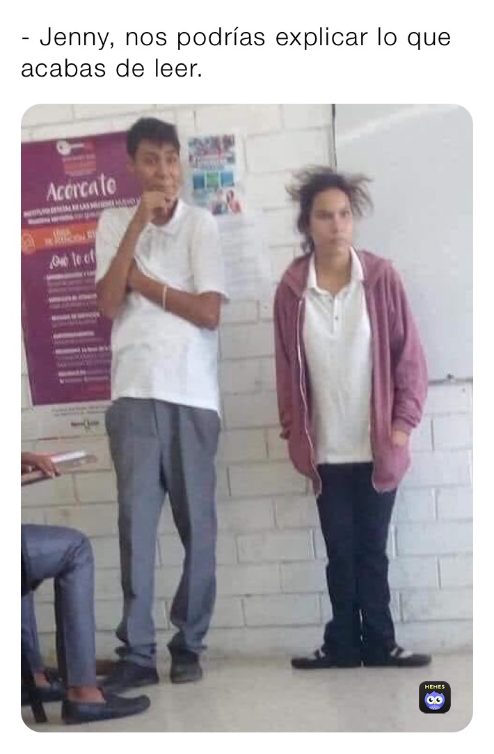 - Jenny, nos podrías explicar lo que acabas de leer.