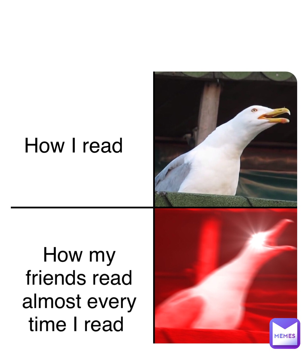 How I read How my friends read almost every time I read