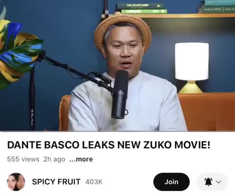 I just finished watching this Spicy Fruit Titled Dante Basco leaks new zuko movie! it such a amazing and insightful podcast video I ever watched, never knew they have so much to say to from three way conversation, it was a amazing happen again! anyways see you next Saturday morning at 9 AM, and see you Spicy Fruit Monday, have a nice and a well-rested evening Mkay Bye! #wassabiproductionchannel #spicyfruitchannel #guavajuicechannel #DanteBasco #roifabito #alexwassabi #animelovers #dragonballz