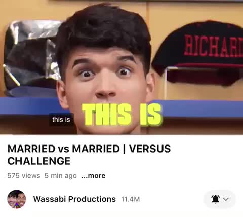 I just finished watching this new video from Wassabi Productions Channel, it such a amazing and a entertaining video I ever watch! their MARRIED vs MARRIED | VERSUS CHALLENGE video. Anyways see you every Wassabi Saturday morning, and also see you every Spicy Fruit Monday, and until then have a beautiful and a wonderful rest of your day, if it was night time have a good night and have a well-rested night. Mkay Bye! #wassabiproductionchannel #spicyfruitchannel #monette #veronicamerrell #aaraonburriss #roifabito #guavajuicechannel #alexwassabi #marriedvsmarriedchallenge
