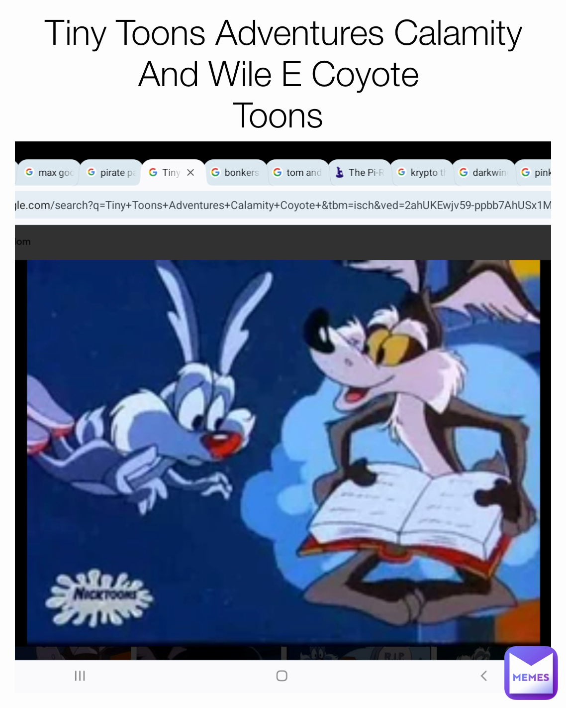 Tiny Toons Adventures Calamity And Wile E Coyote 
Toons 
