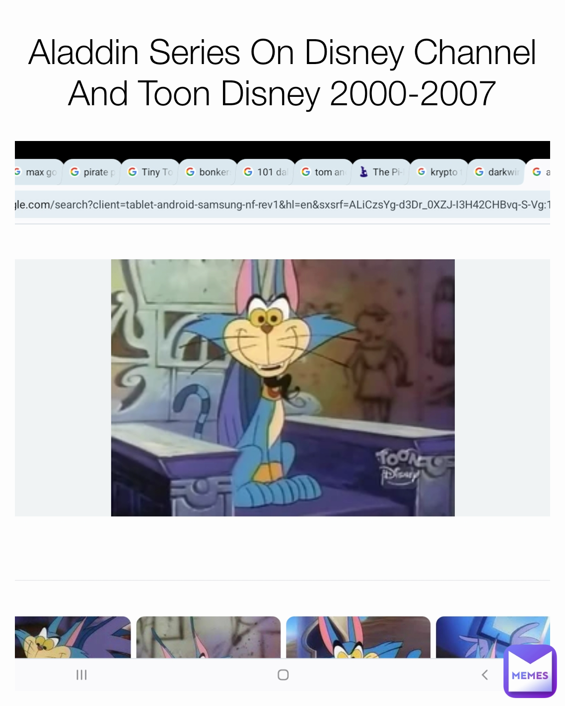Aladdin Series On Disney Channel And Toon Disney 2000-2007 | @TylerB2003 |  Memes