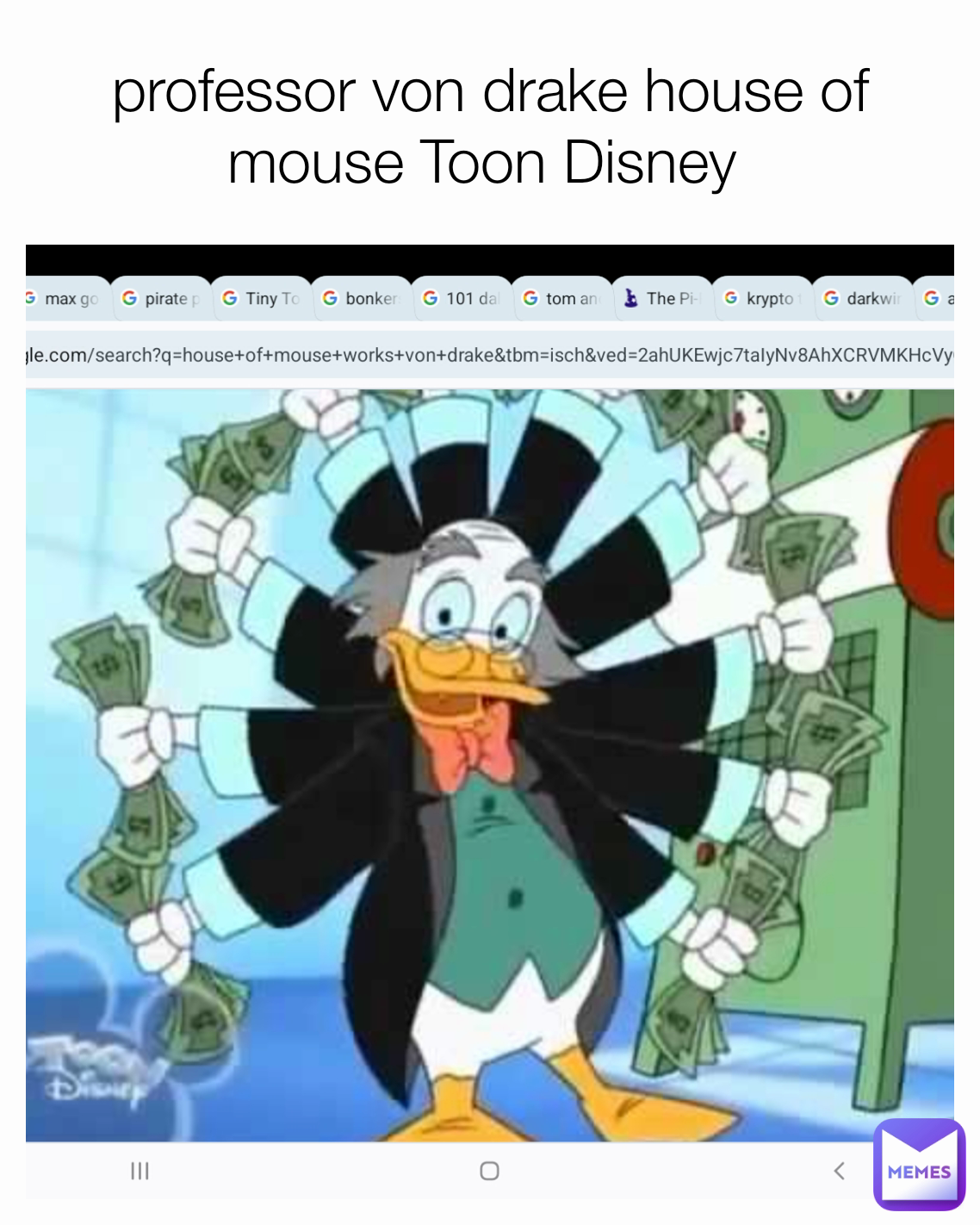 professor von drake house of mouse Toon Disney 