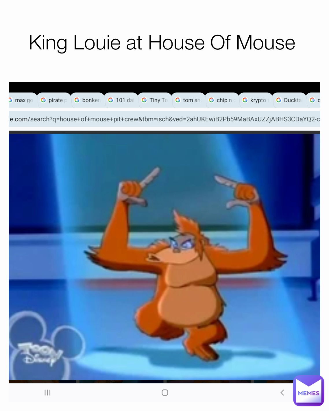 King Louie at House Of Mouse 