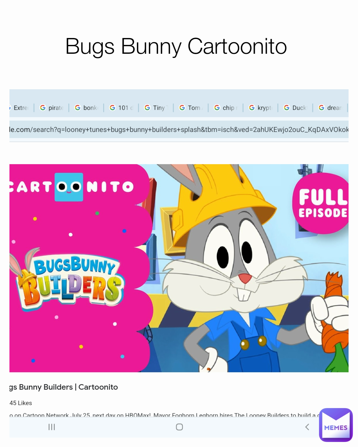 Bugs Bunny Cartoonito 