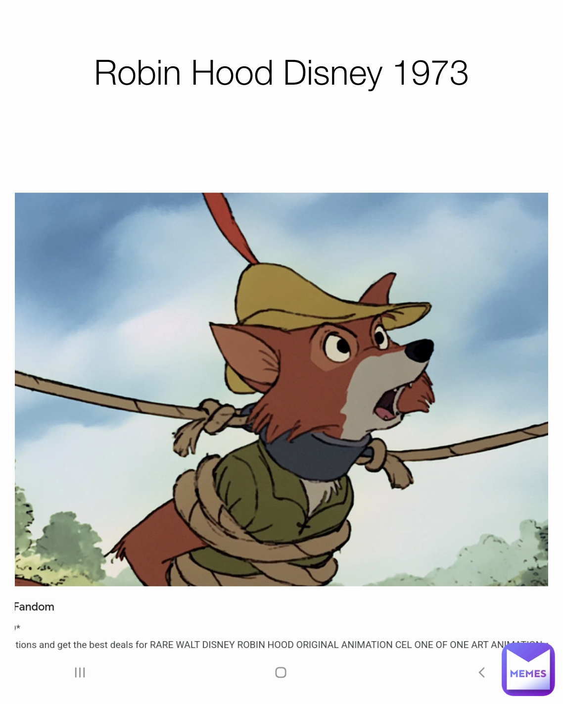 Robin Hood Disney 1973 | @TylerB2003 | Memes