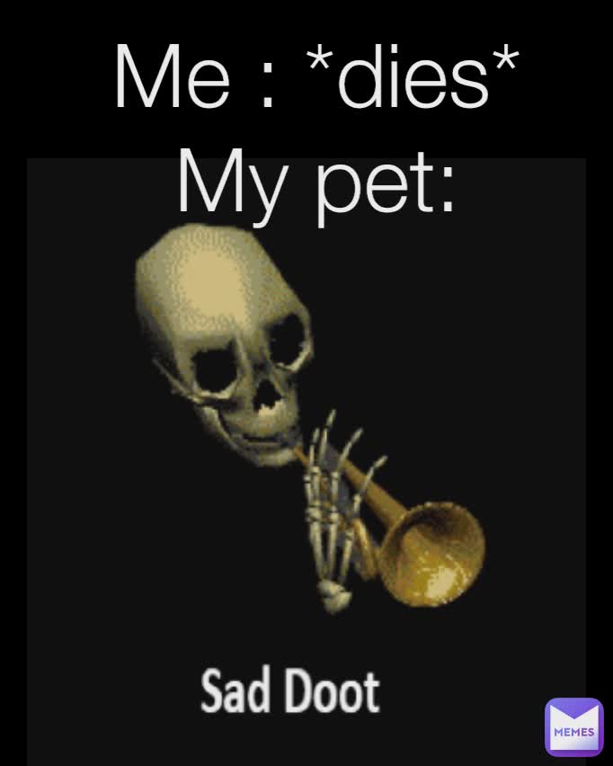 Me : *dies*
My pet: