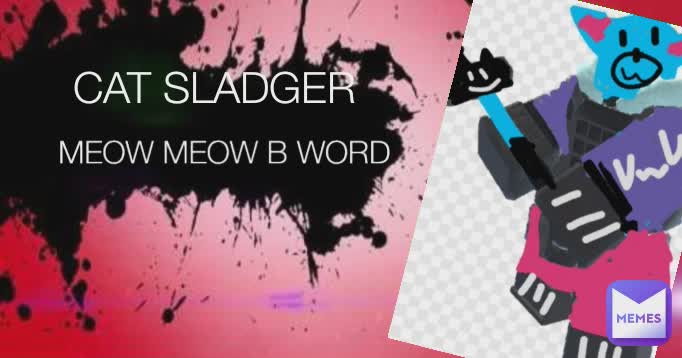 CAT SLADGER MEOW MEOW B WORD