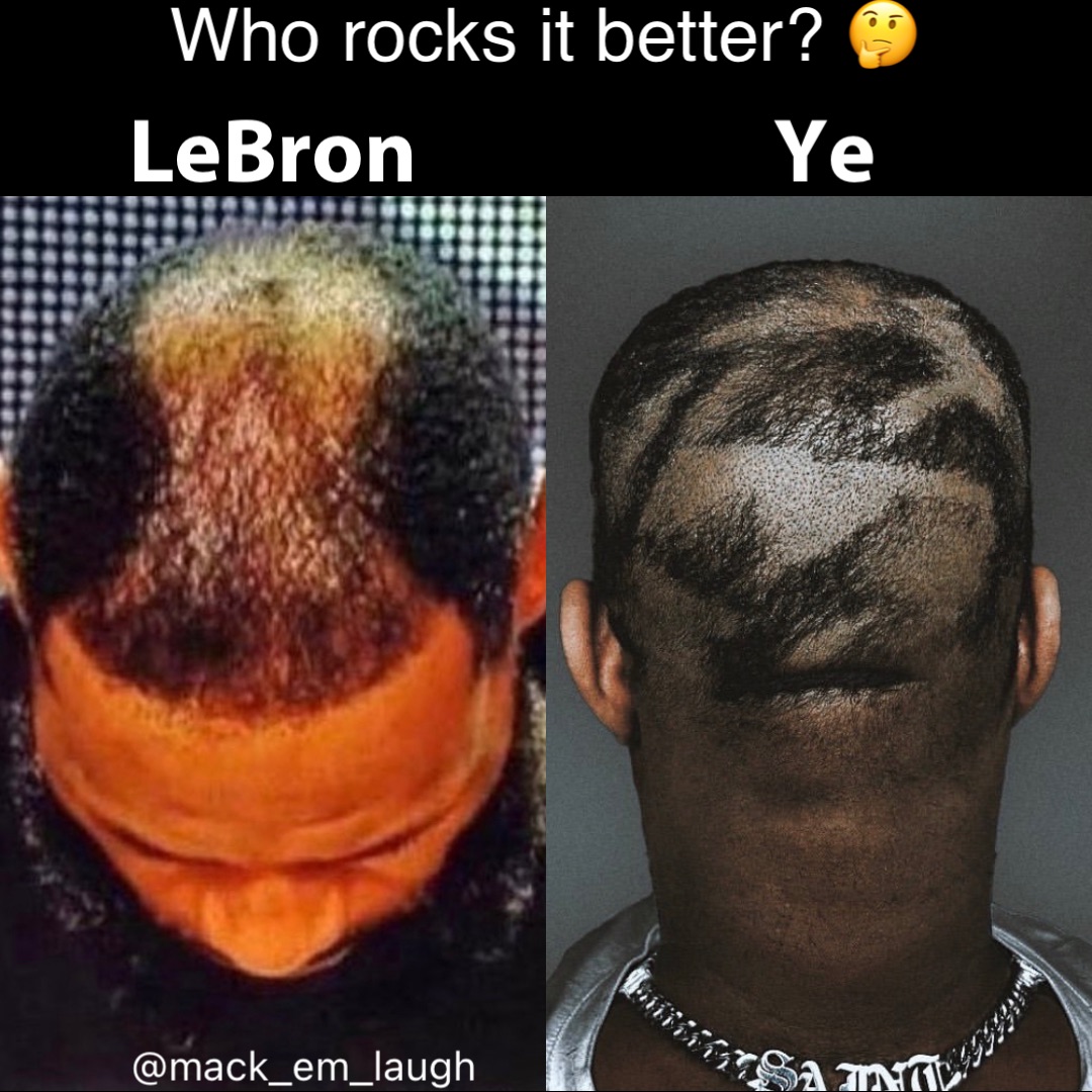 LeBron Ye Who rocks it better? 🤔