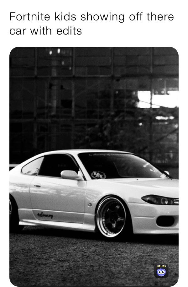 Fortnite kids showing off there car with edits