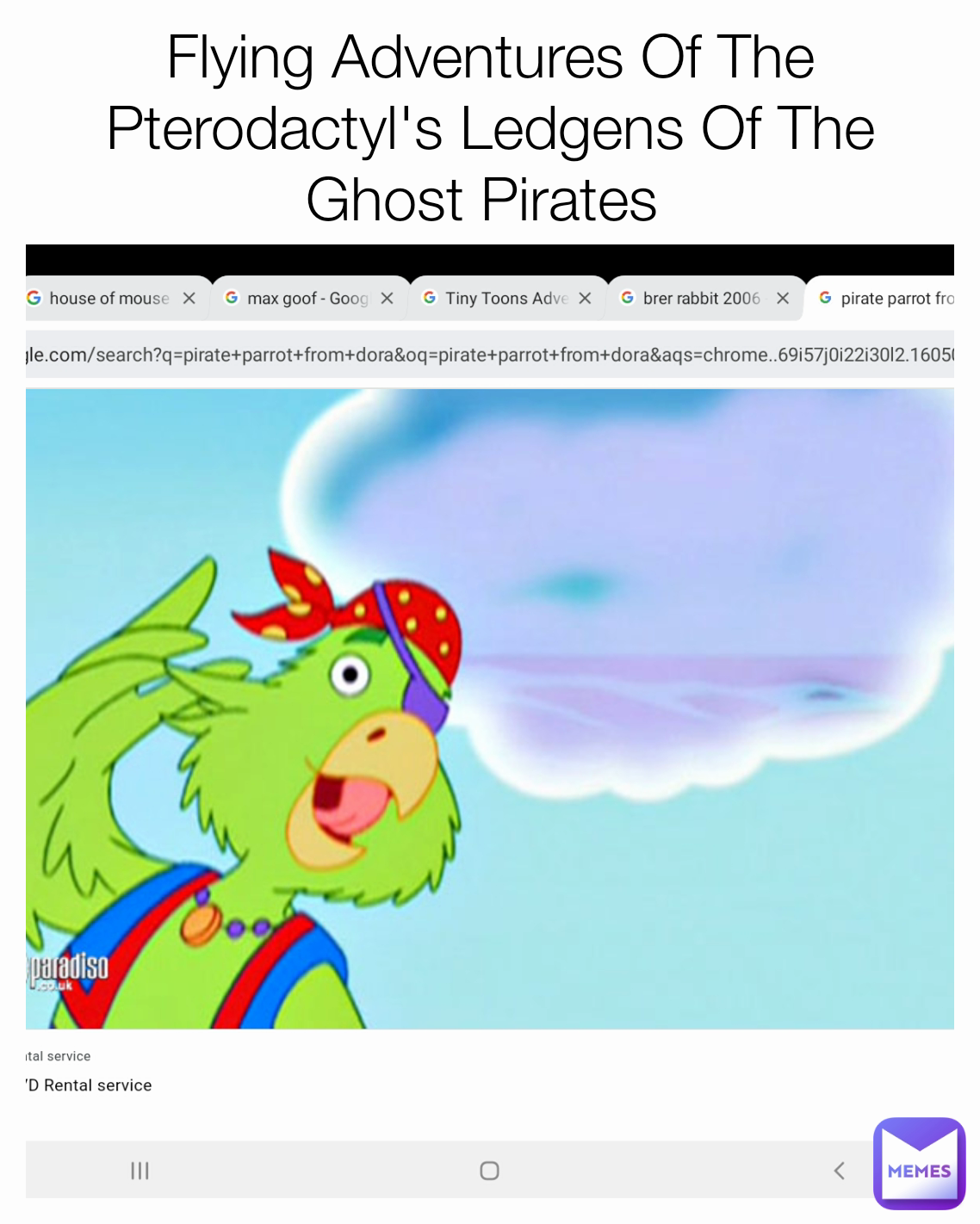 Flying Adventures Of The Pterodactyl's Ledgens Of The Ghost Pirates 

Scalzi The Pirate Parrot .