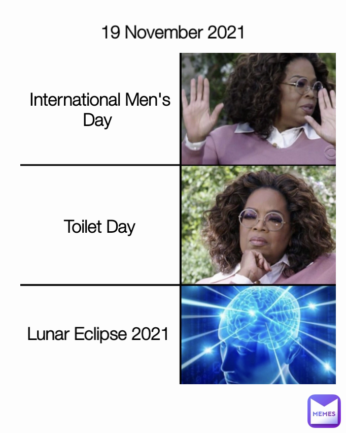 International Men's Day  19 November 2021 Lunar Eclipse 2021 Toilet Day