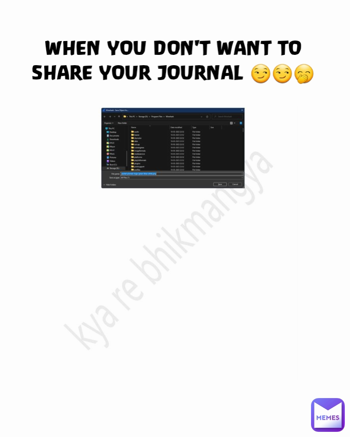 WHEN YOU DON'T WANT TO SHARE YOUR JOURNAL 😏😏🤭