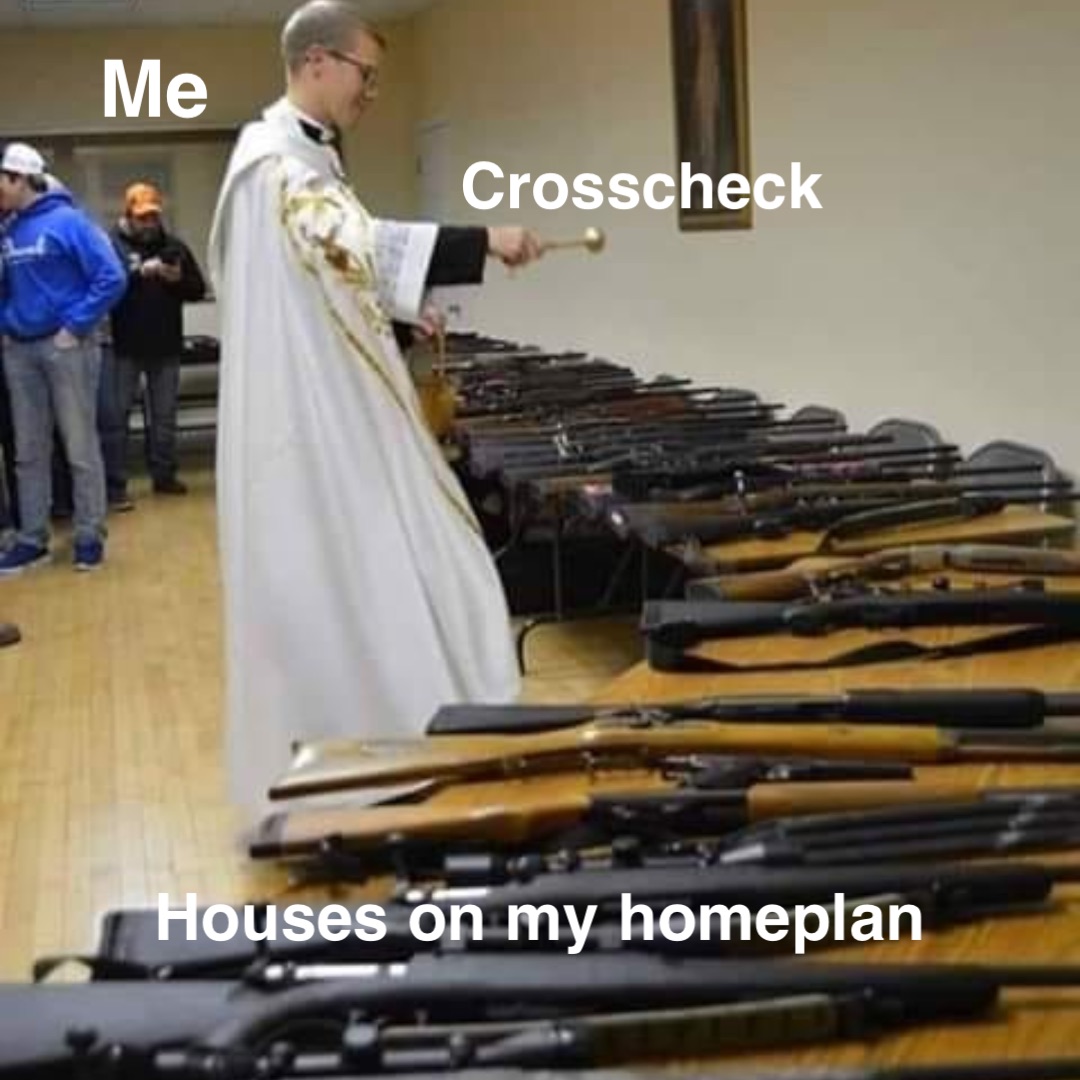 Me Crosscheck Houses on my homeplan