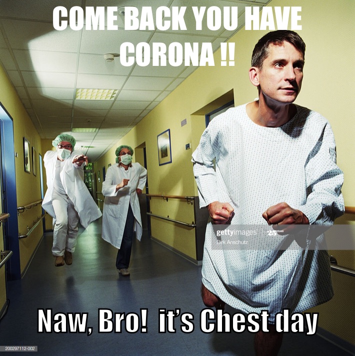#covid19 #corona #swole #fitness #bench #bodybuilding #memes #exercise