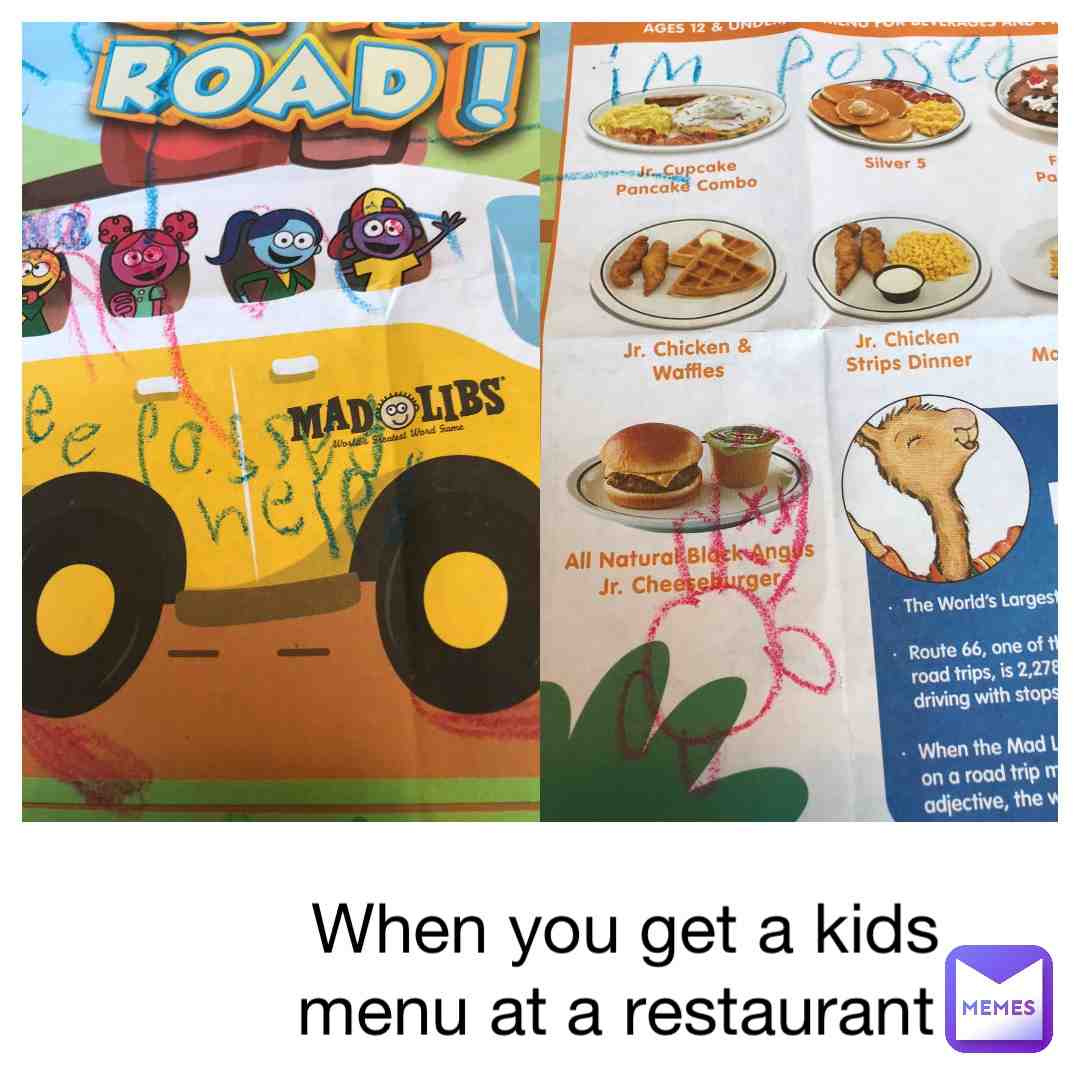 #lol #kid menu when you get a kids menu