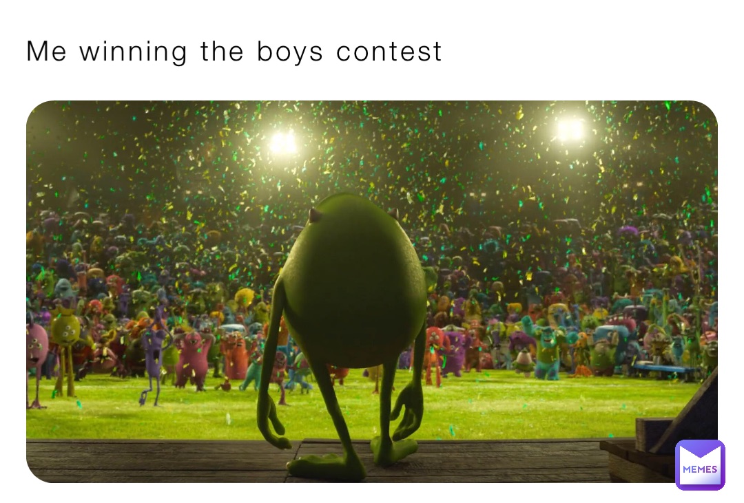 Me winning the boys contest