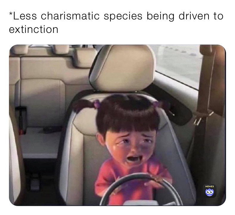 *Less charismatic species being driven to extinction