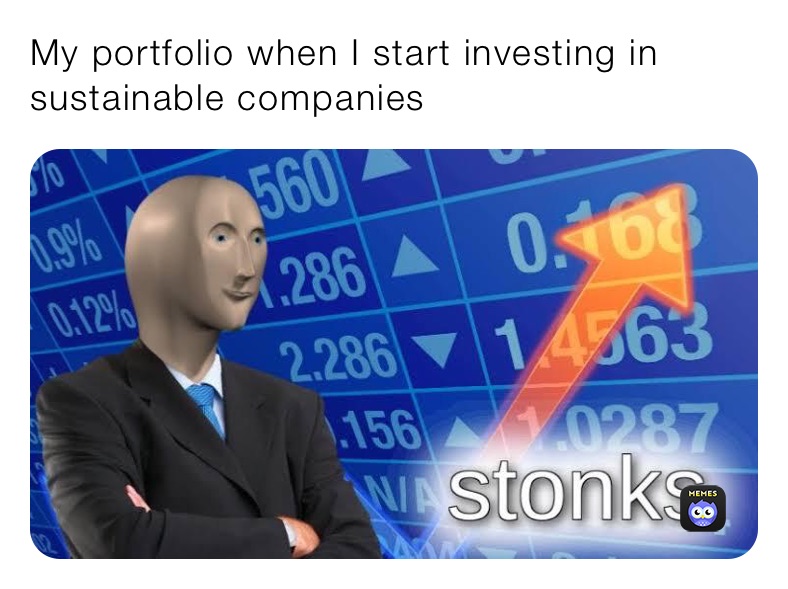 My portfolio when I start investing in sustainable companies