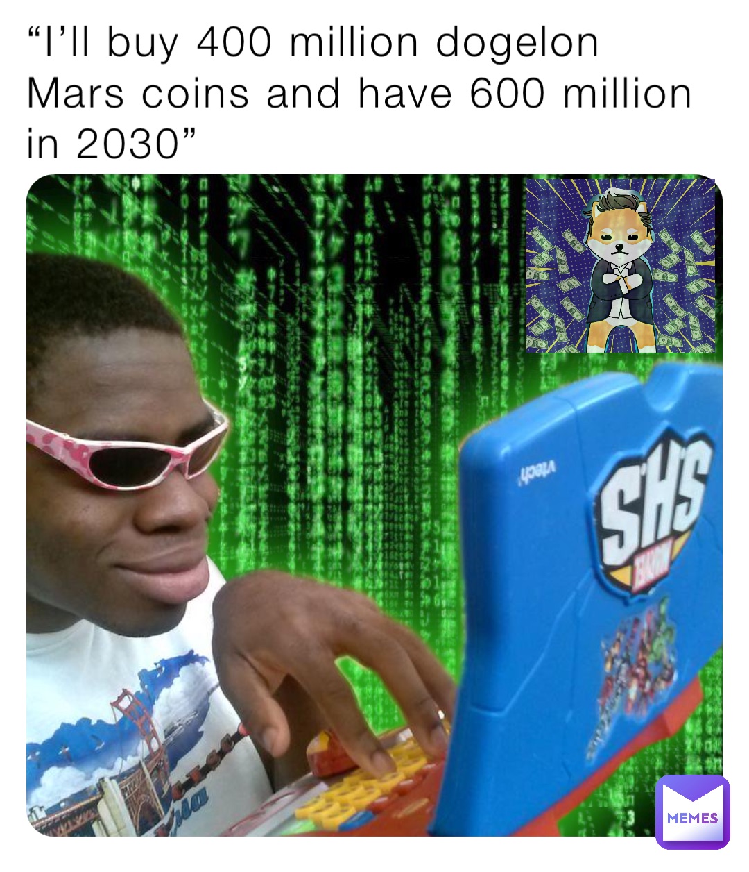 “I’ll buy 400 million dogelon Mars coins and have 600 million in 2030”