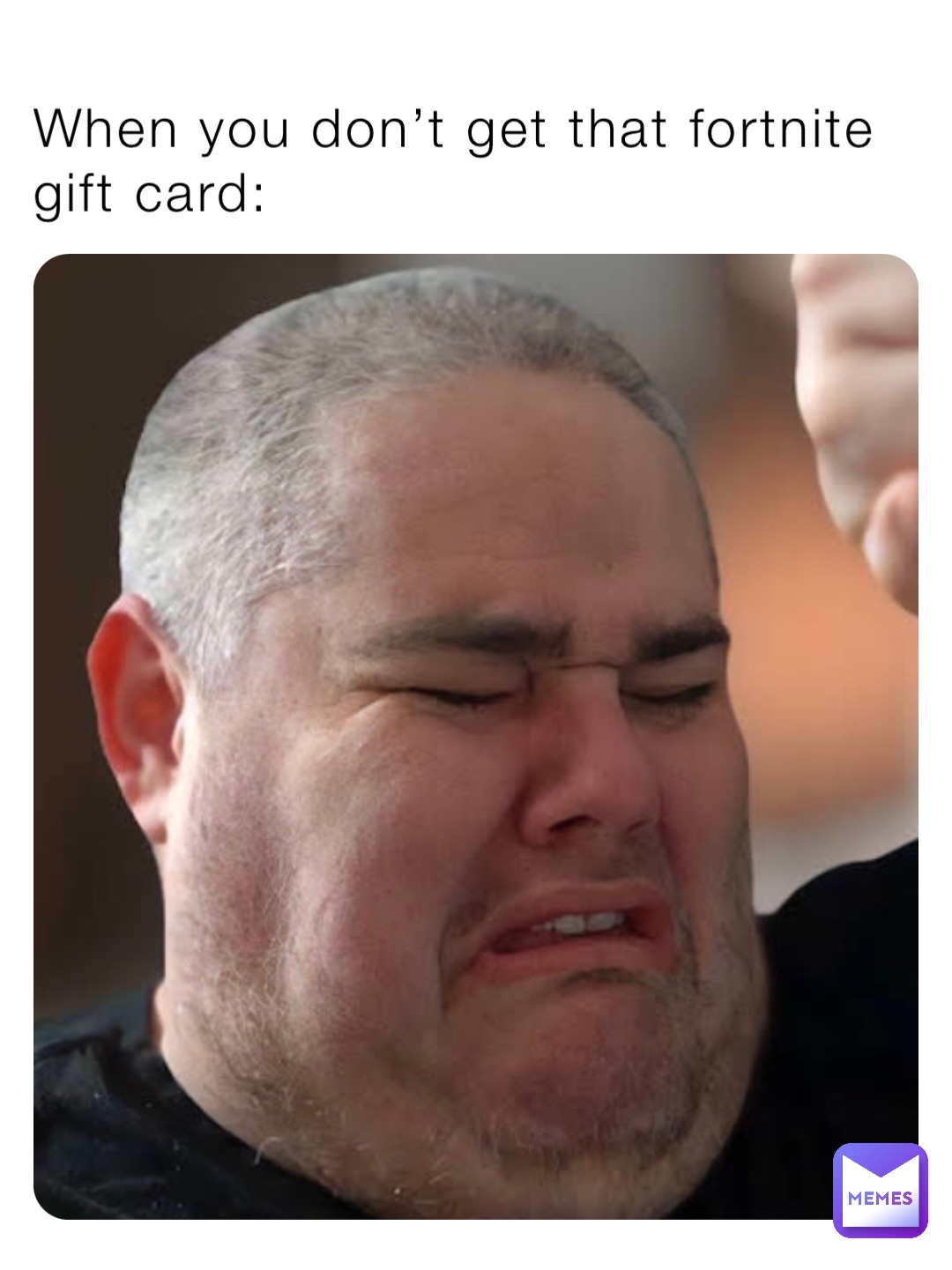 When you don’t get that fortnite gift card: