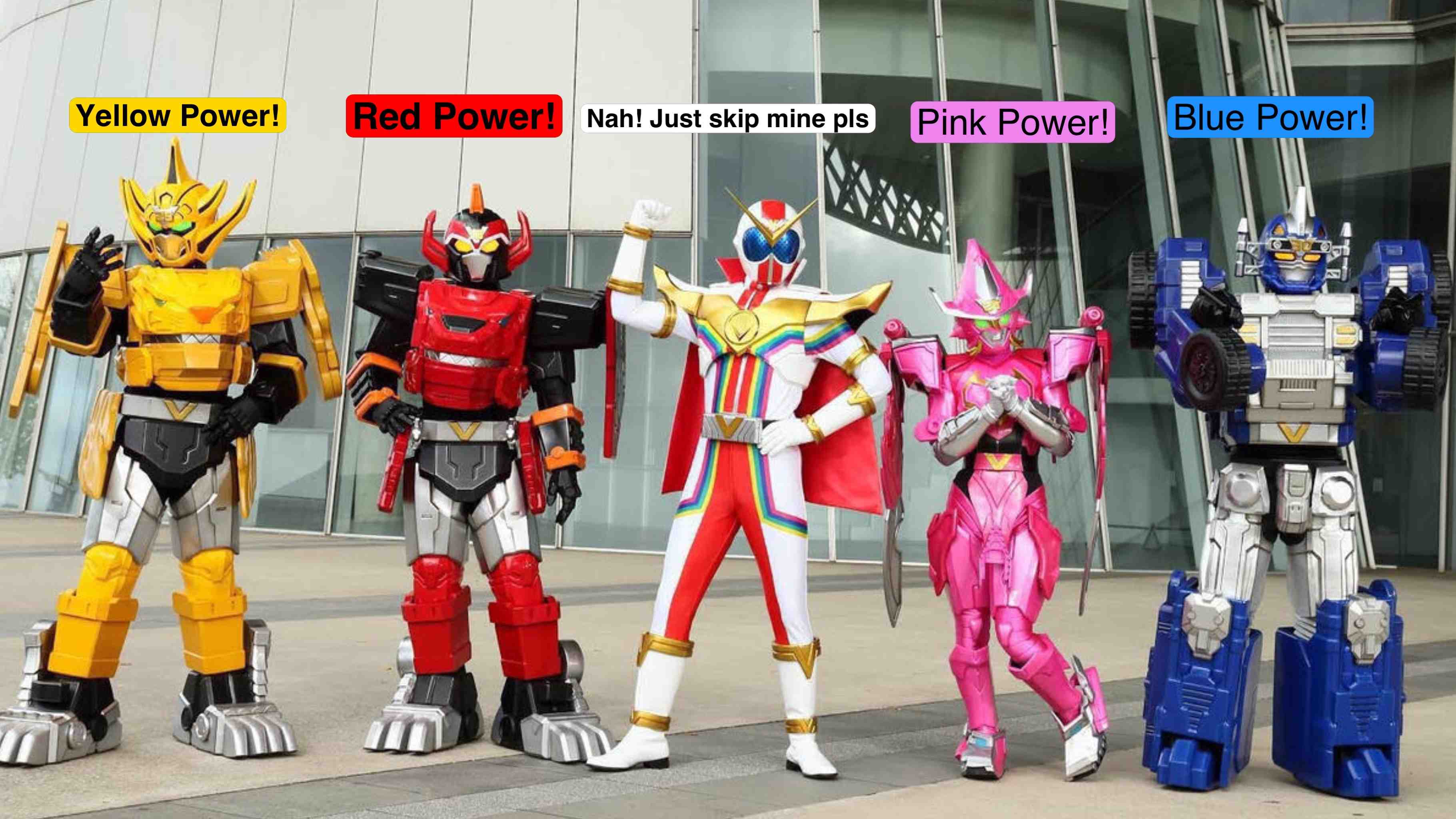 Many Colors of Power Rangers be like #powerrangers #supersentai
