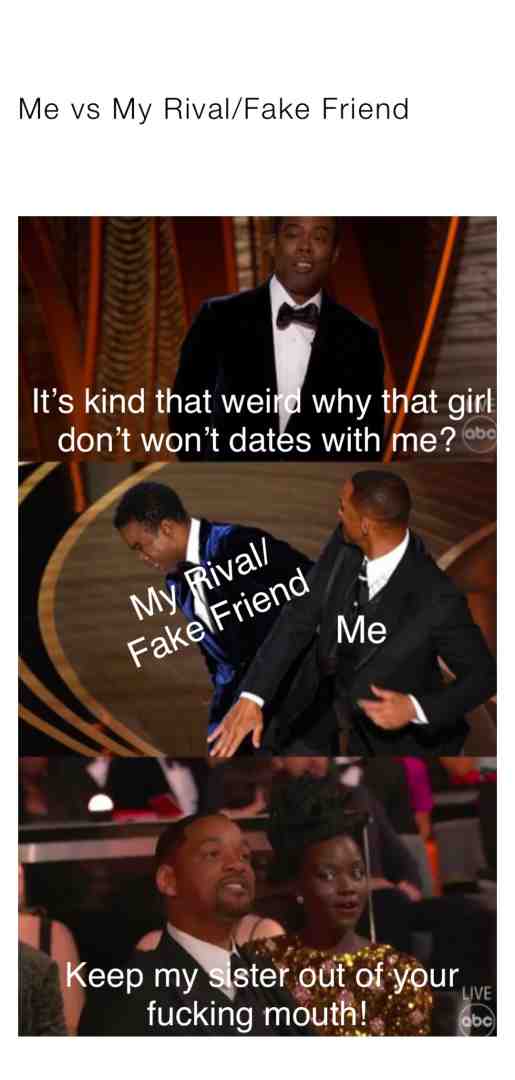 Me vs my Frenemies #willsmith #chrisrock