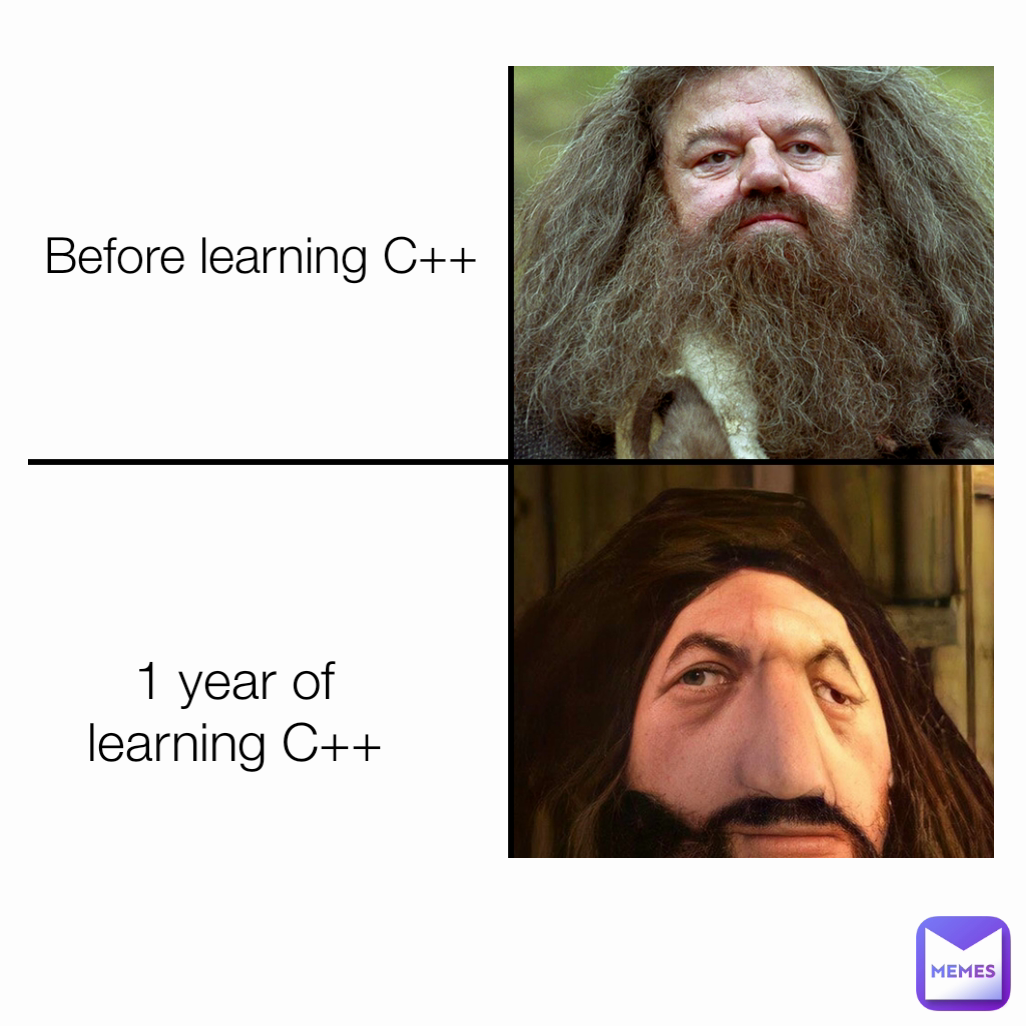 Before learning C++ 1 year of learning C++