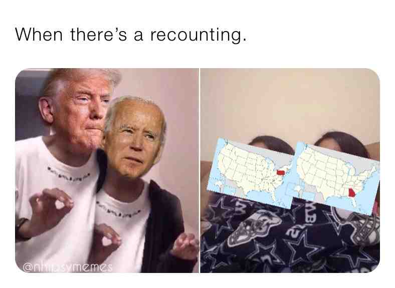 Ups. \ud83e\udd14
#recounting #usa #election #meme #memes #dailymemes #funnymemes #dankmemes #memesdaily #funny #joebiden #donaldtrump #president #2020 #election