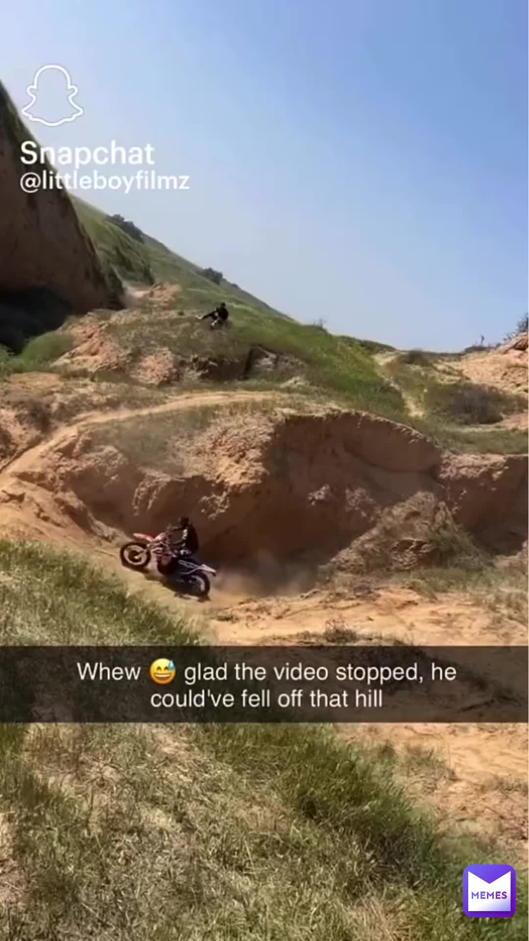 I got scared for a sec