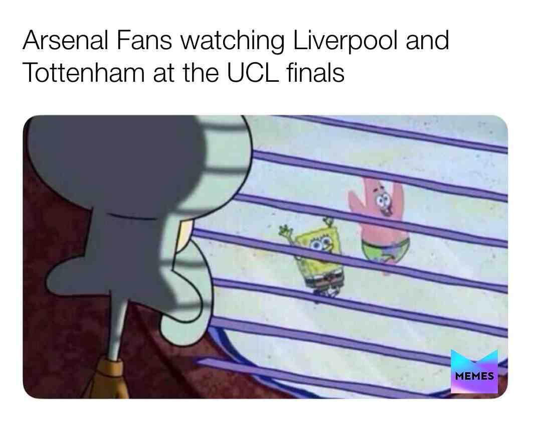 Arsenal Fans watching Liverpool and Spurs at every UCL final! #ucl #championsleague #YNWA #liverpool