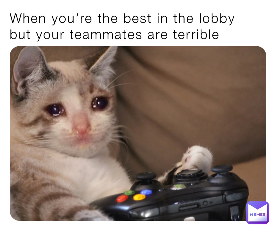 When you’re the best in the lobby but your teammates are terrible