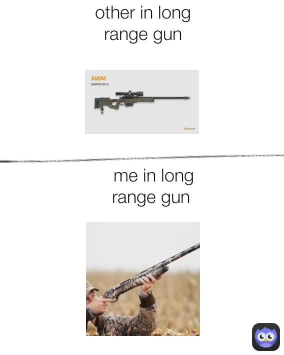 other in long range gun  me in long range gun