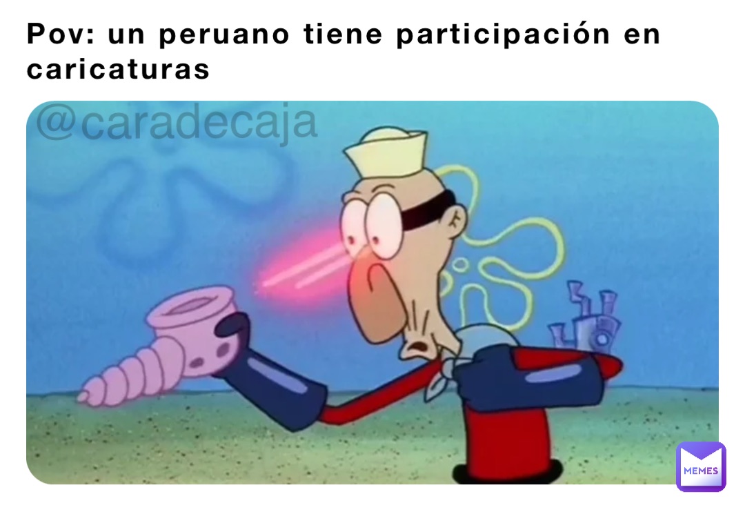 Pov: un peruano tiene participación en caricaturas @caradecaja