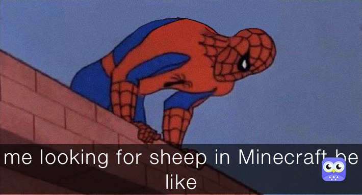 me looking for sheep in Minecraft be like