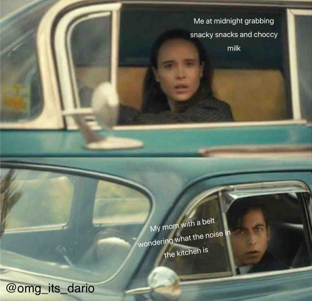#memes #follow #umbrellaacademy #funny #snacks #midnight #asswhooping