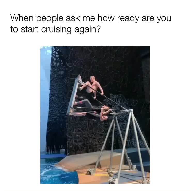When people ask me if I\u2019m ready to start cruising again. 
 #ChooseFin  #NoPassportsRequired \ud83d\udef3